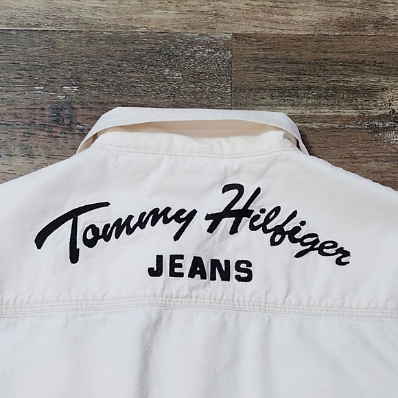 VINTAGE TOMMY HILFIGER EMBROIDERED PAINTERS VEST - Picture 6 of 8